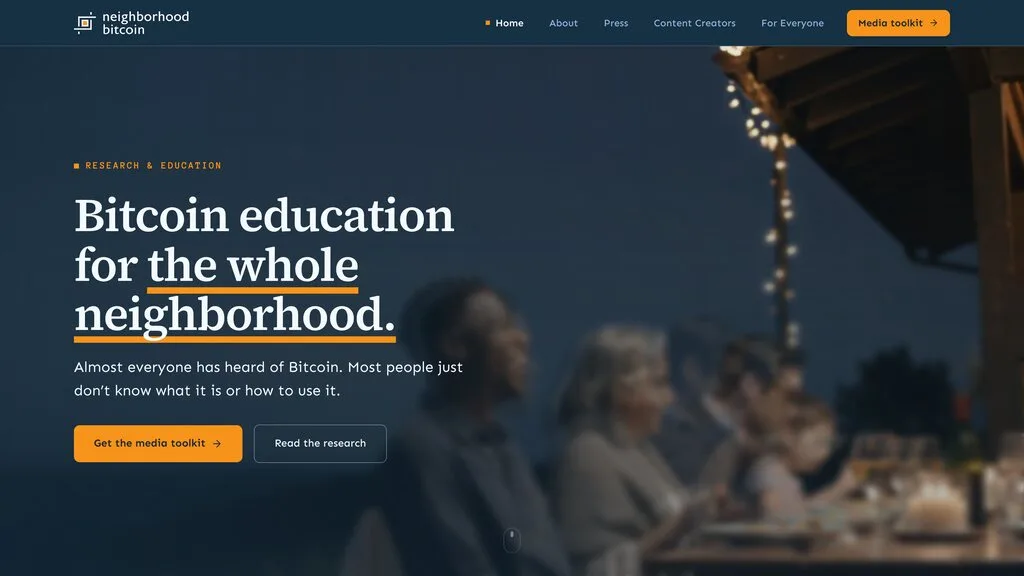 Neighborhood Bitcoin — homepage